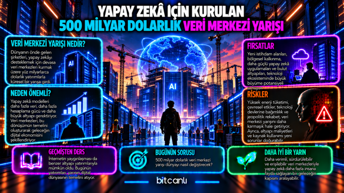 Yapay Zekâ İçin Kurulan 500 Milyar Dolarlık Veri Merkezi Yarışı